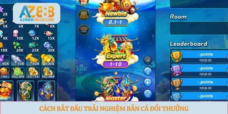 Cách bắt đầu trải nghiệm bắn cá đổi thưởng