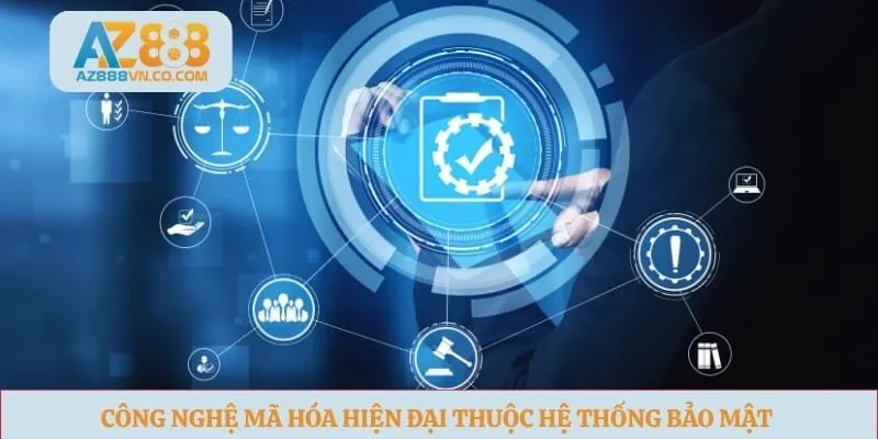 Công nghệ mã hóa hiện đại thuộc hệ thống bảo mật đang hoạt động.