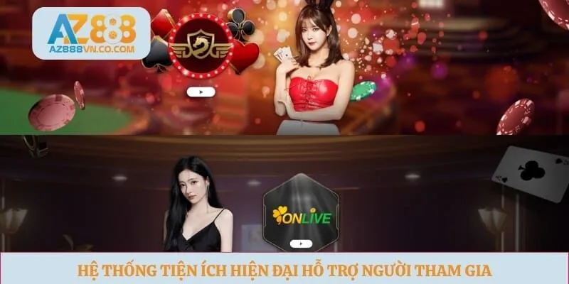 Hệ thống tiện ích hiện đại hỗ trợ người tham gia