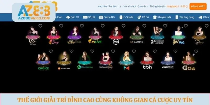Thế giới giải trí đỉnh cao cùng không gian cá cược uy tín