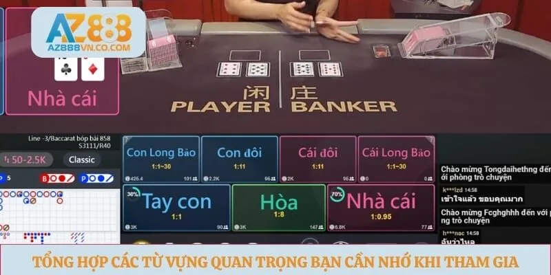 Tổng hợp các từ vựng quan trọng bạn cần nhớ khi tham gia