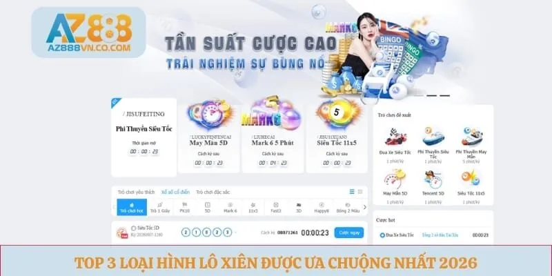 Top 3 loại hình lô xiên được ưa chuộng nhất 2026